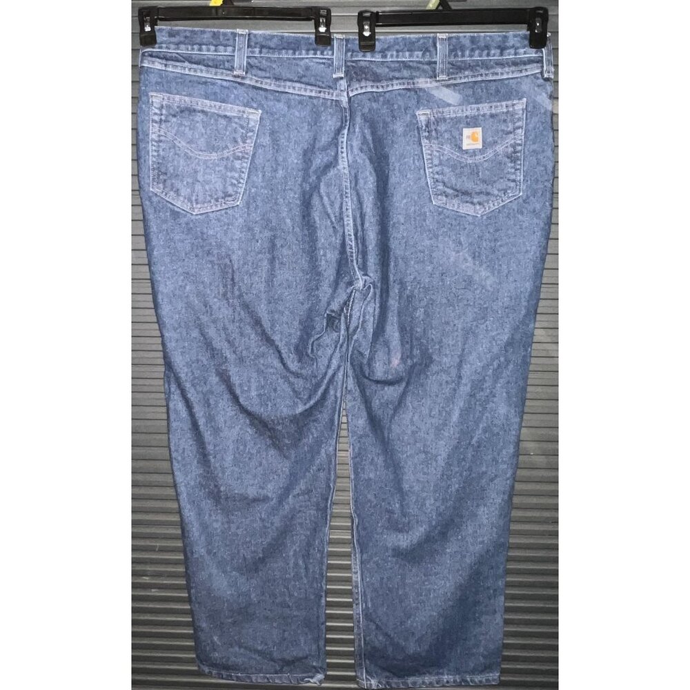 Carhartt FR Flame Resistant Jeans Mens 50x30 Blue Relaxed Fit Work FRB004 MOS - Picture 5 of 13